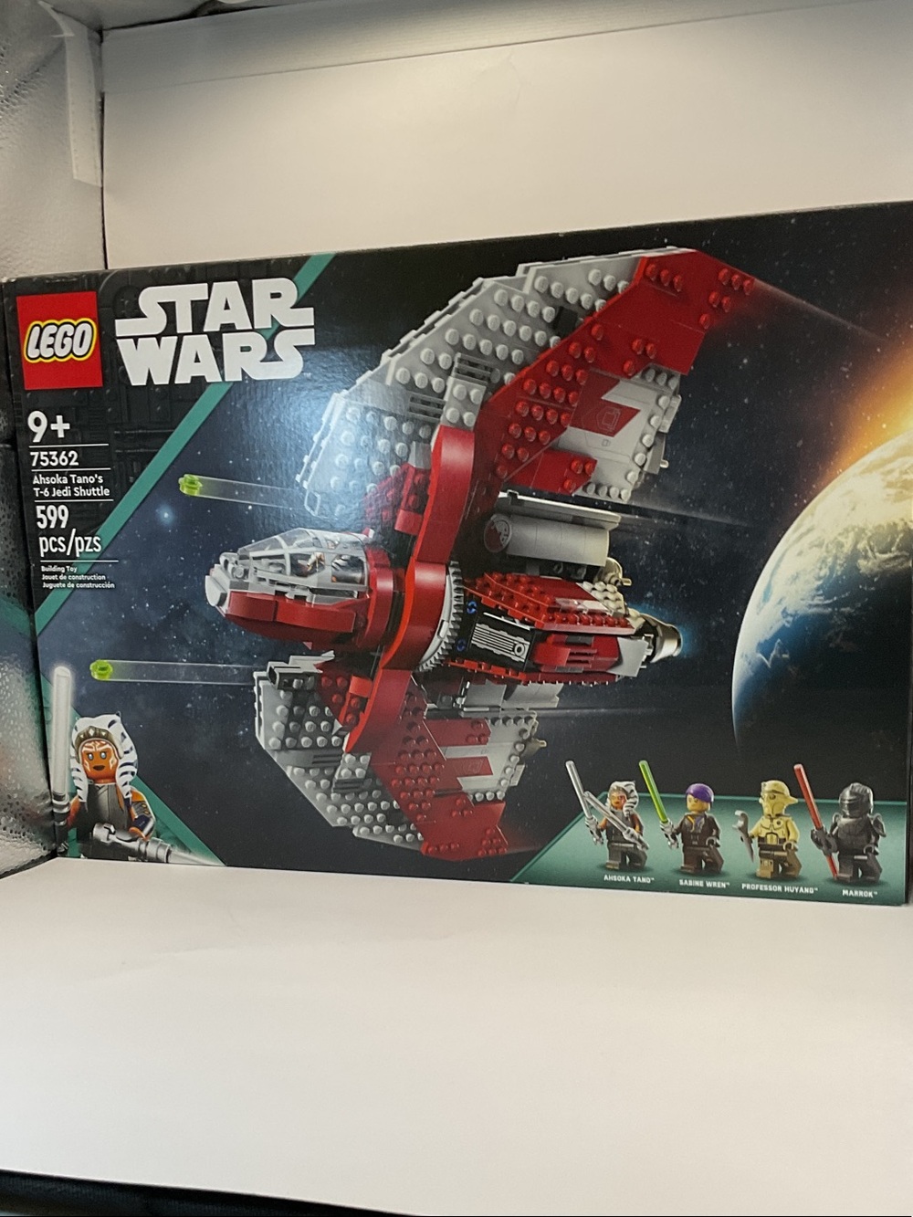 LEGO 75362 Star Wars Red and Gray Ahsoka Tano T-6 Shuttle Set